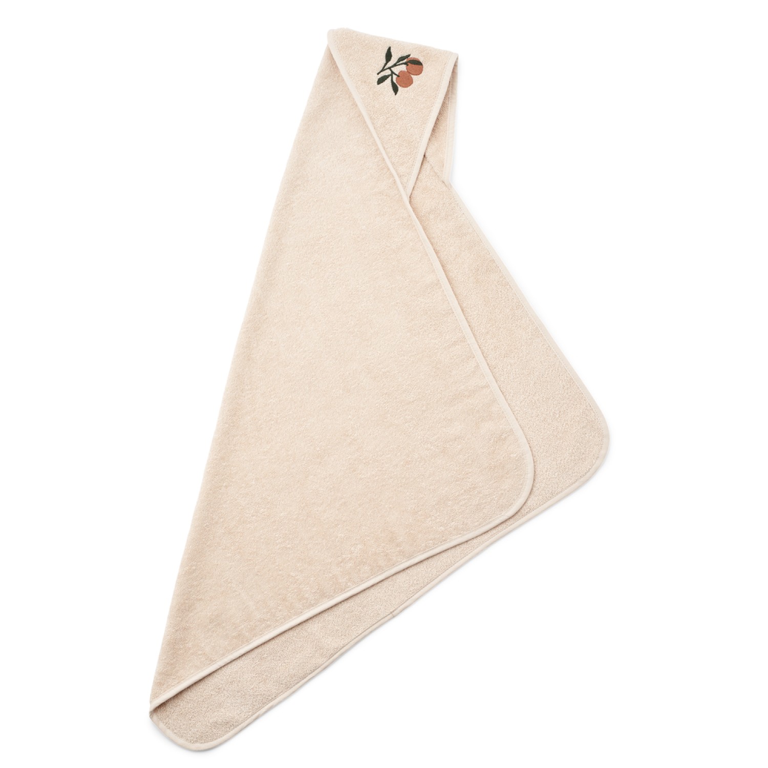 Albert hooded towel Batu | Peach/Sea Shell | Liewood